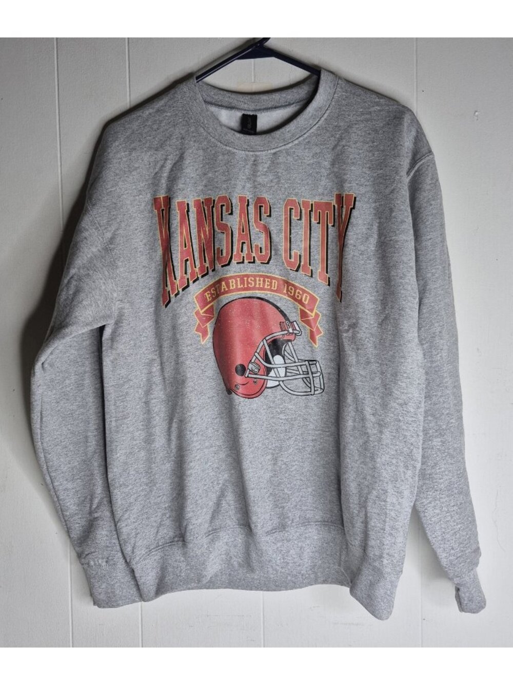 Kansas City Football Graphic Pullover Sweatshirt Women's Size M